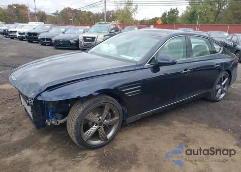 2025 Genesis G80 3.5T Sport Prestige Awd из США, поврежденный, VIN KMTGG4SD0SU282980